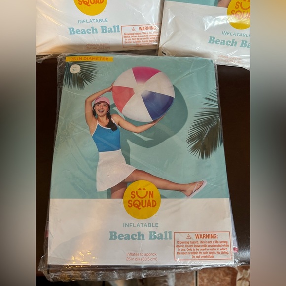 Sun Squad Inflatable Beach Ball - Picture 2 of 5